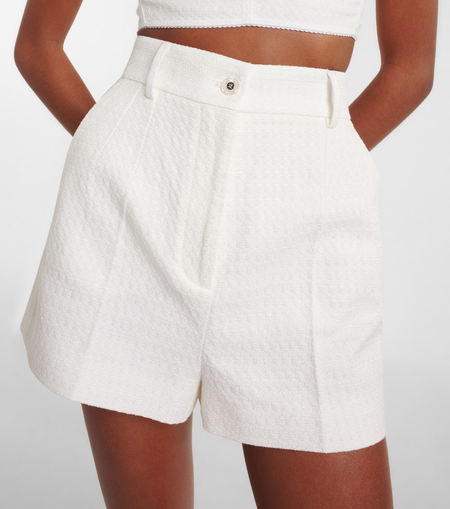 Cotton and linen-blend shorts