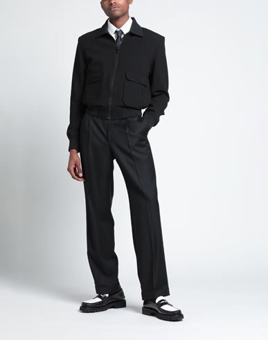 Man Jacket Black Size 34 Virgin Wool, Polyamide, Elastane