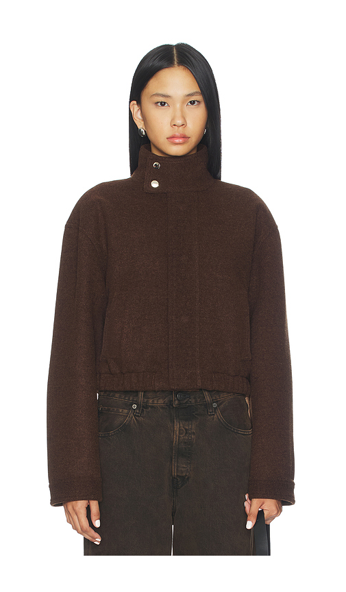 ALL THE WAYS Calen Jacket in Chocolate. L. Also in M, S, XL