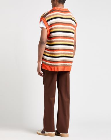 Man Sweater Orange Size L Cotton