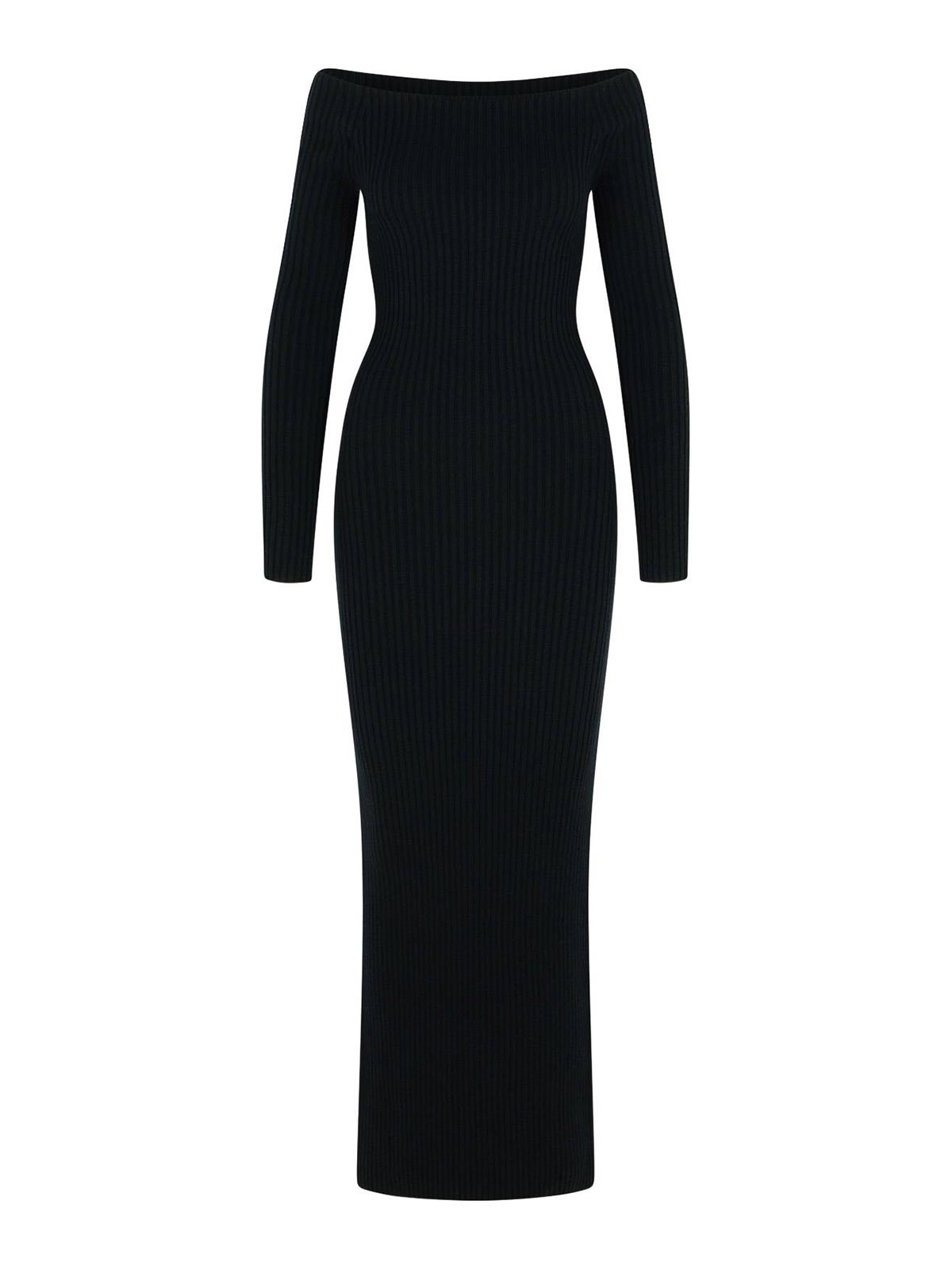 Arnes 1234 Sheath Dress In Wool And Cachemire