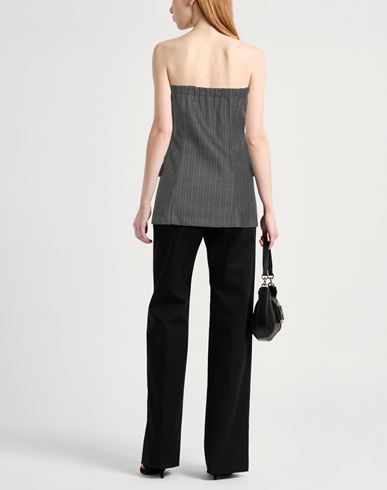 Woman Top Grey Size M Polyester, Viscose, Elastane