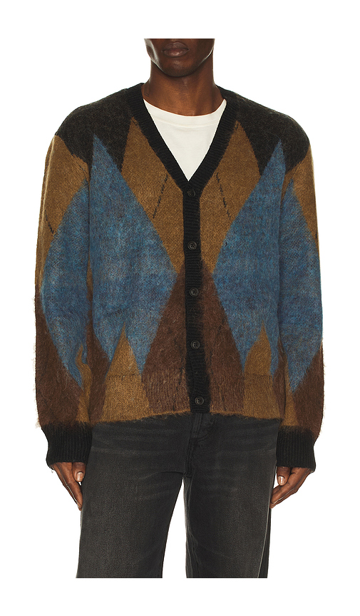 ALLSAINTS CARDIGAN BEAM in Brown. Größe M. Also in L, S, XL/1X