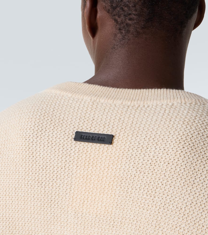 Henley virgin wool sweater