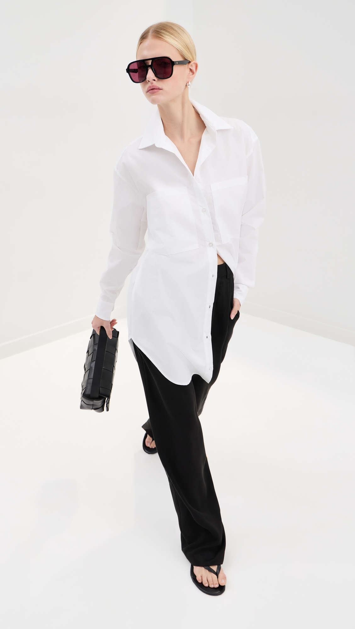 Francesca Shirt Dress White
