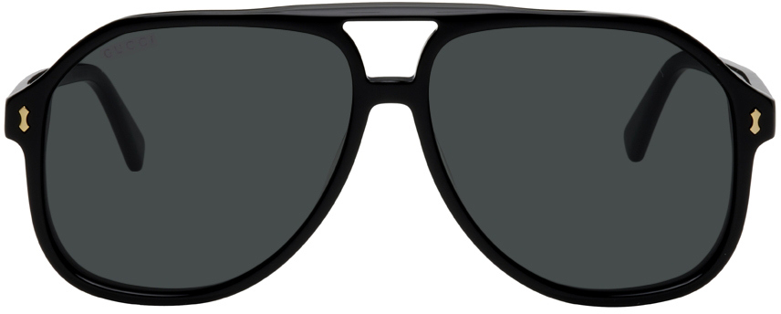 Black aviator sunglasses