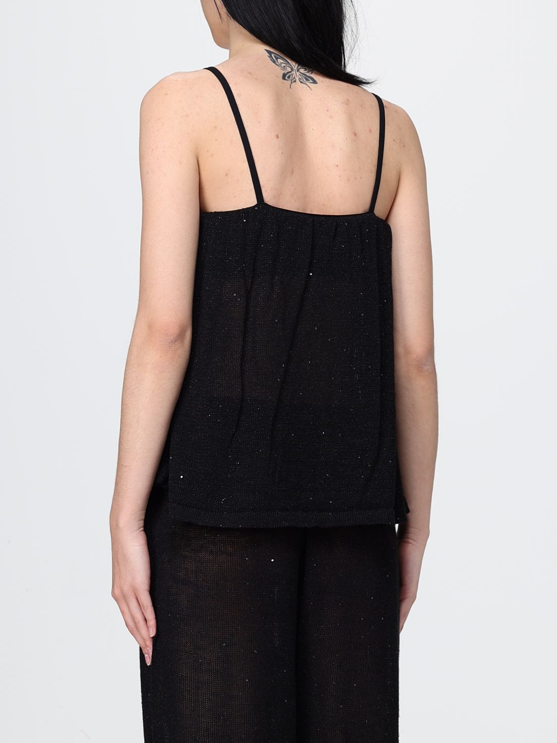Top Woman color Black