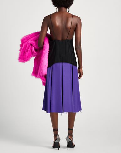 Woman Midi skirt Purple Size 2 Polyester
