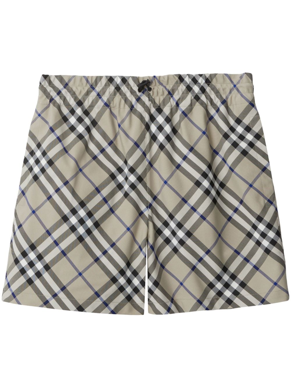 Equestrian Knight checked cotton shorts - Green