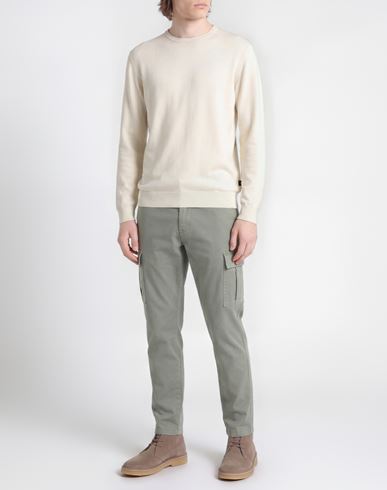 Man Sweater Off white Size 3XL Merino Wool