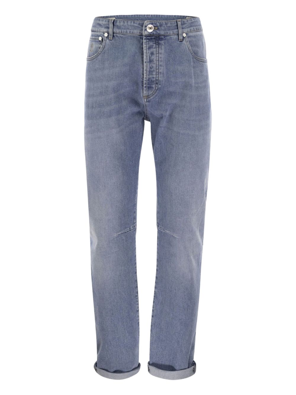Brunello Cucinelli turn-ip jeans - Blue