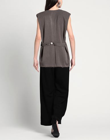 Woman Tailored Vest Grey Size S Polyester, Viscose, Elastane