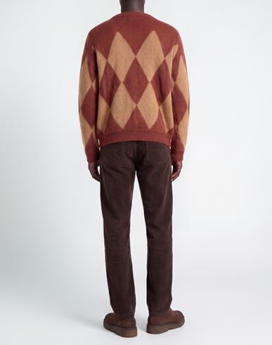 Marsēm Man Cardigan Brick Size XL Polyacrylic, Mohair wool, Polyamide, Polyester
