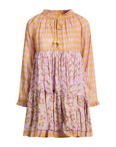 Woman Mini dress Lilac Size M Cotton