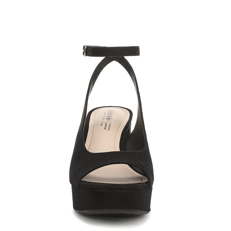 Women's Aliyah Dress Sandals (Black Microsuede)