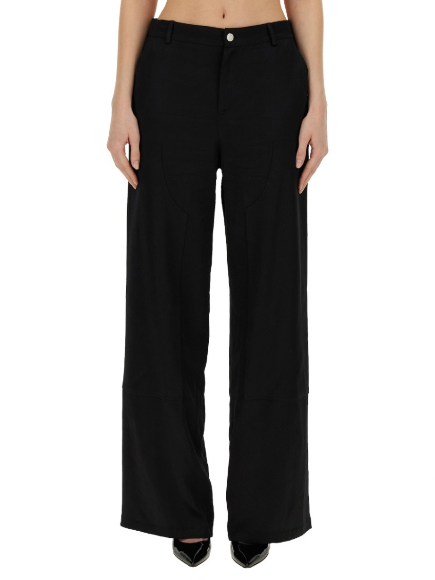 Moschino - wide leg trousers featuring pocket