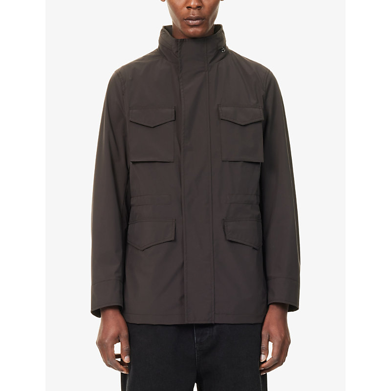 Mens M65 High-Neck Woven Field Jacket