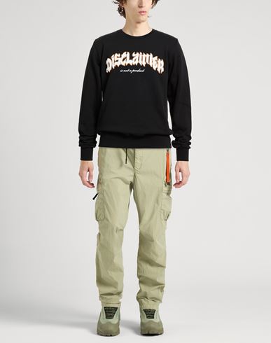 Man Sweatshirt Black Size L Cotton