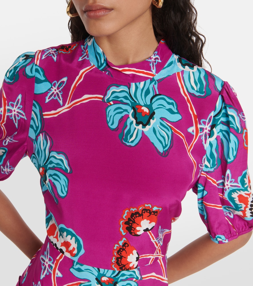 Nella floral midi dress
