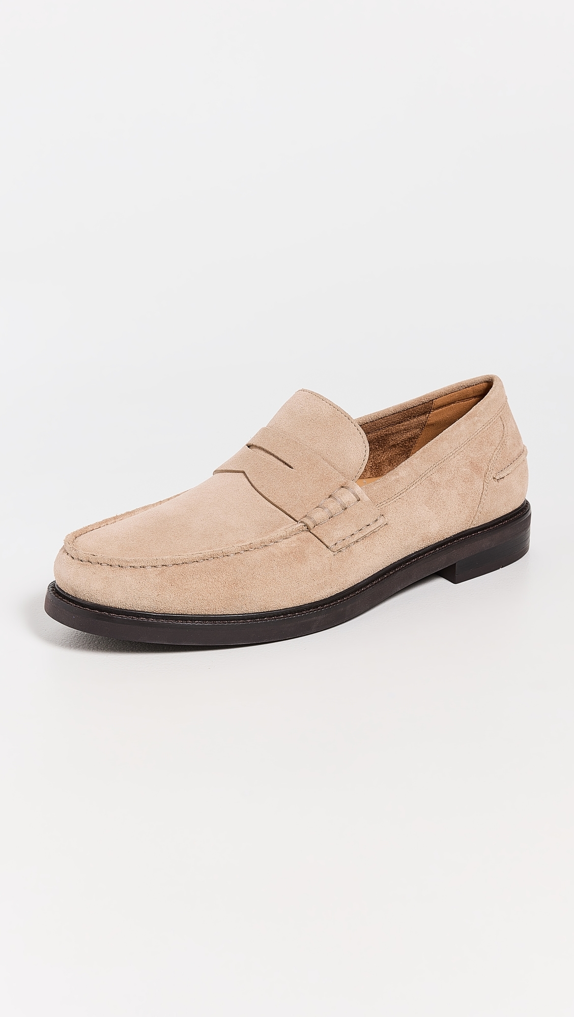 Pinch Prep Penny Loafers Ch Birch Beige Suede/Ch Dark