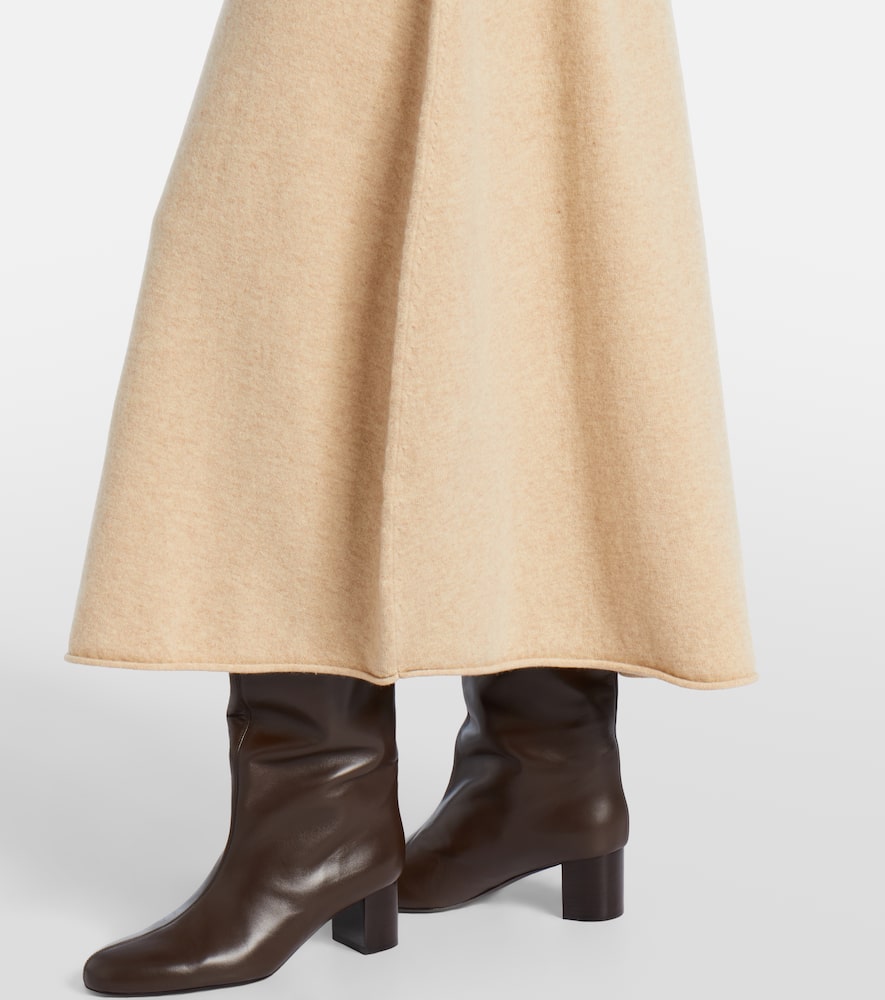 N°388 Ease cashmere-blend maxi skirt