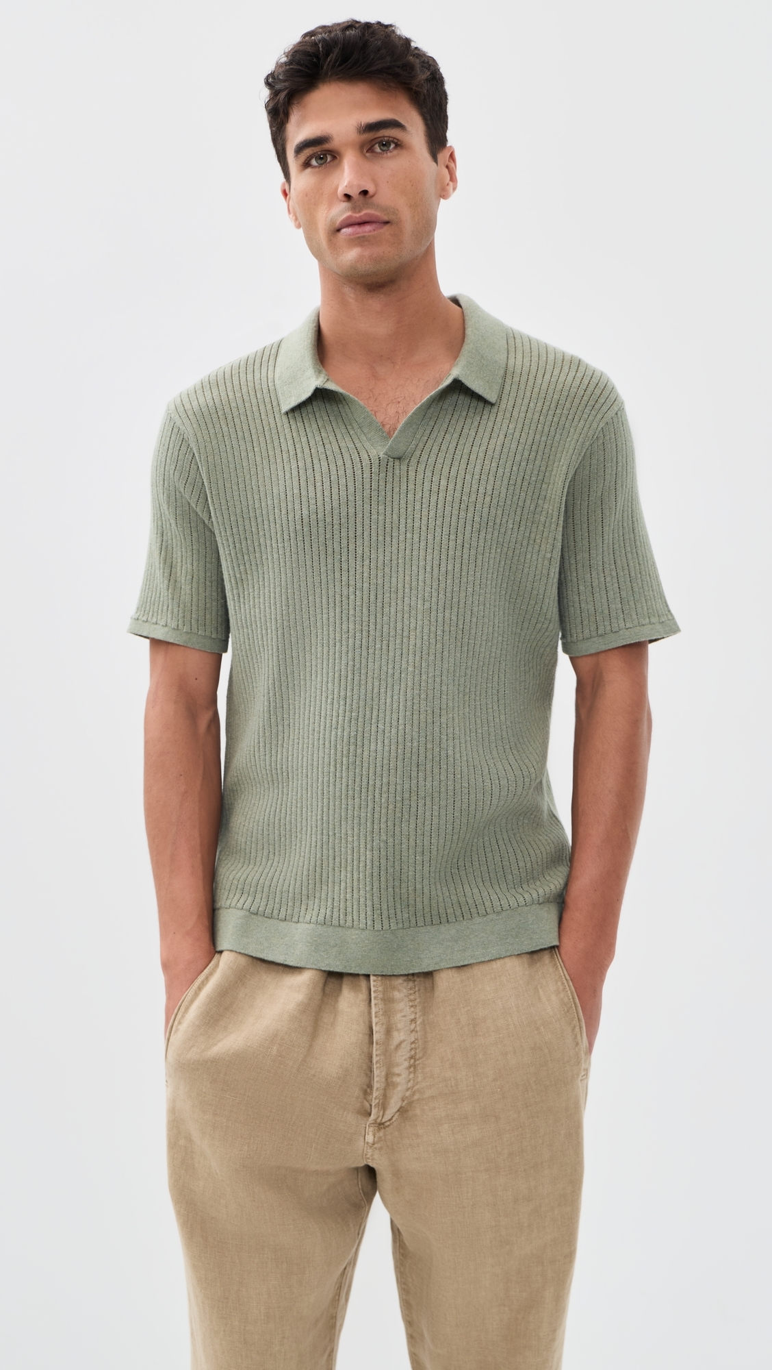 Liam Sweater Polo Vetiver
