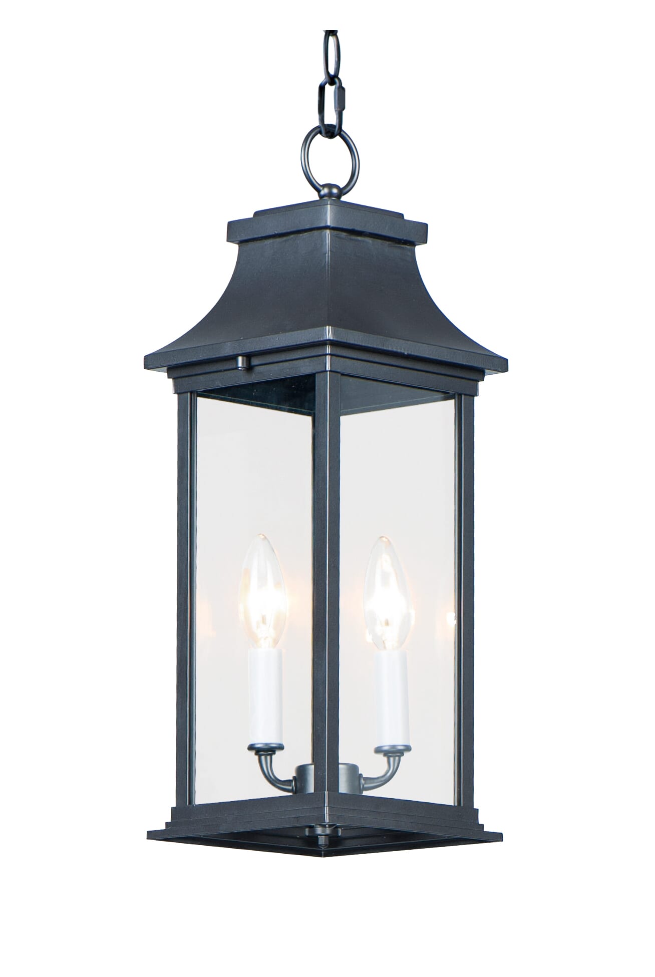 Maxim Vicksburg 2-Light Outdoor Hanging Light in Black