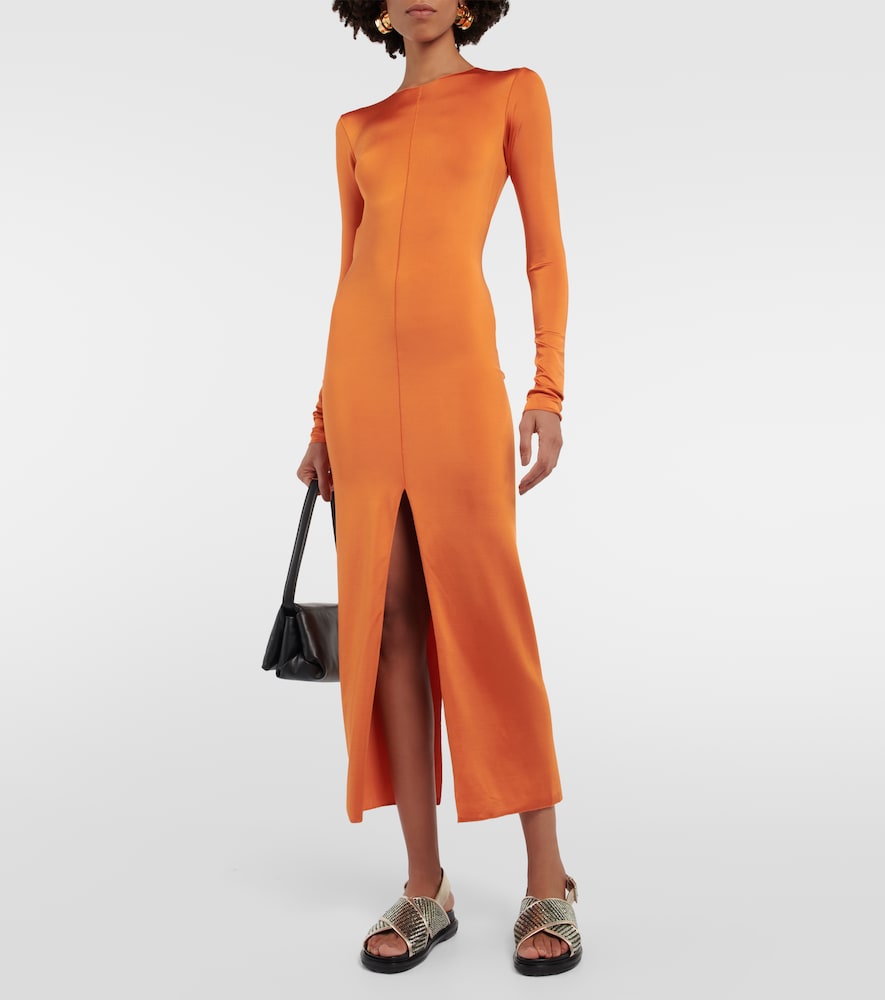Jersey midi dress