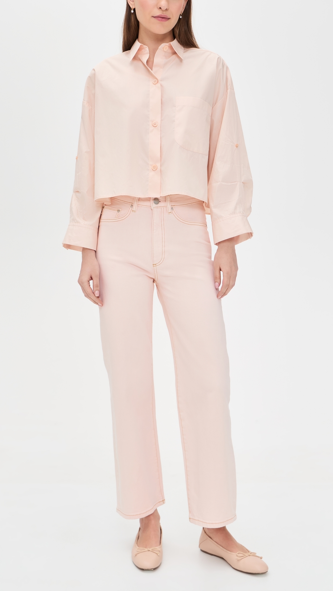 Karmine Refined Wide Leg Jeans Ballet
