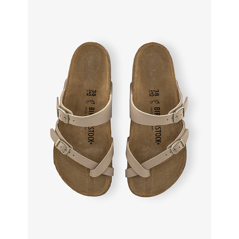 Womens Mayari Faux-Leather Sandals