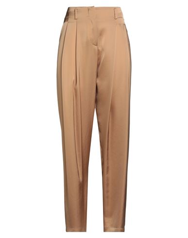Woman Pants Sand Size 4 Triacetate, Cupro