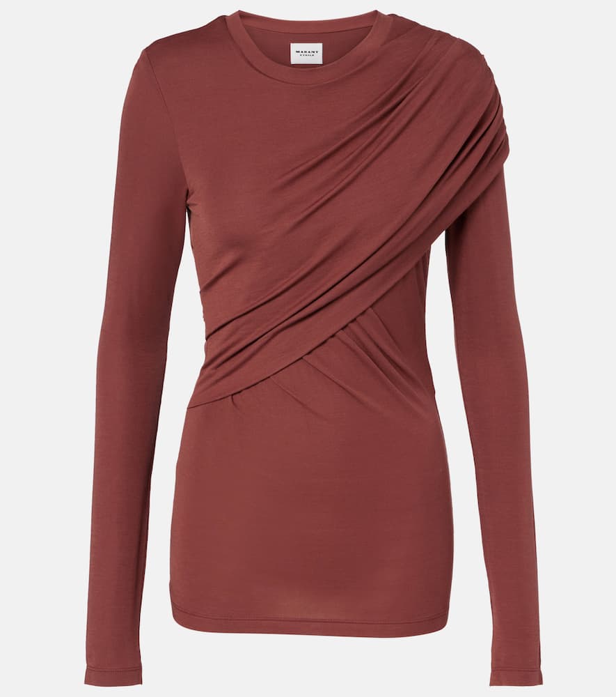 Dressi draped jersey top