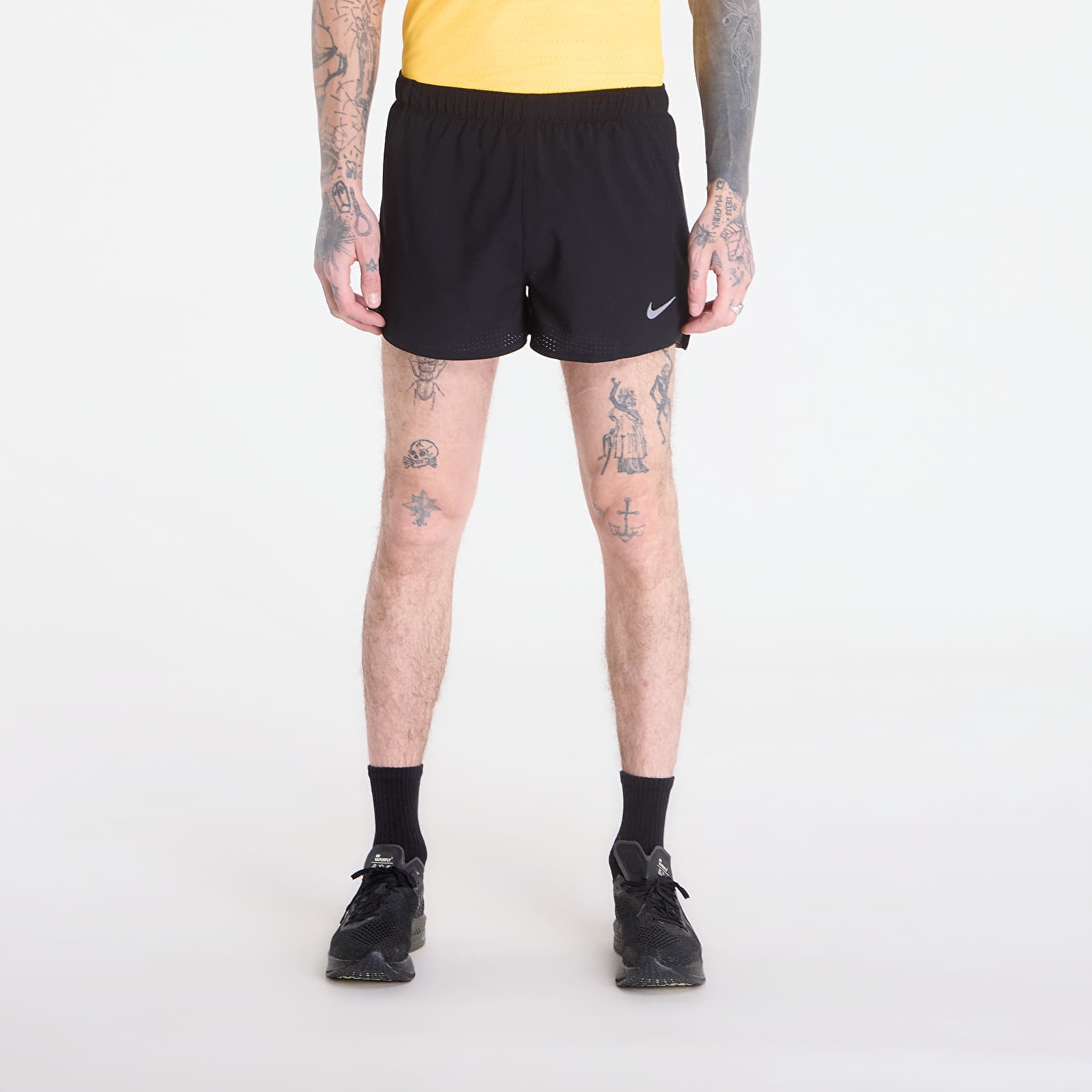 Nike Fast Men's Dri-FIT 3" Brief-Lined Running Shorts Black/ Black/ Reflective Silv