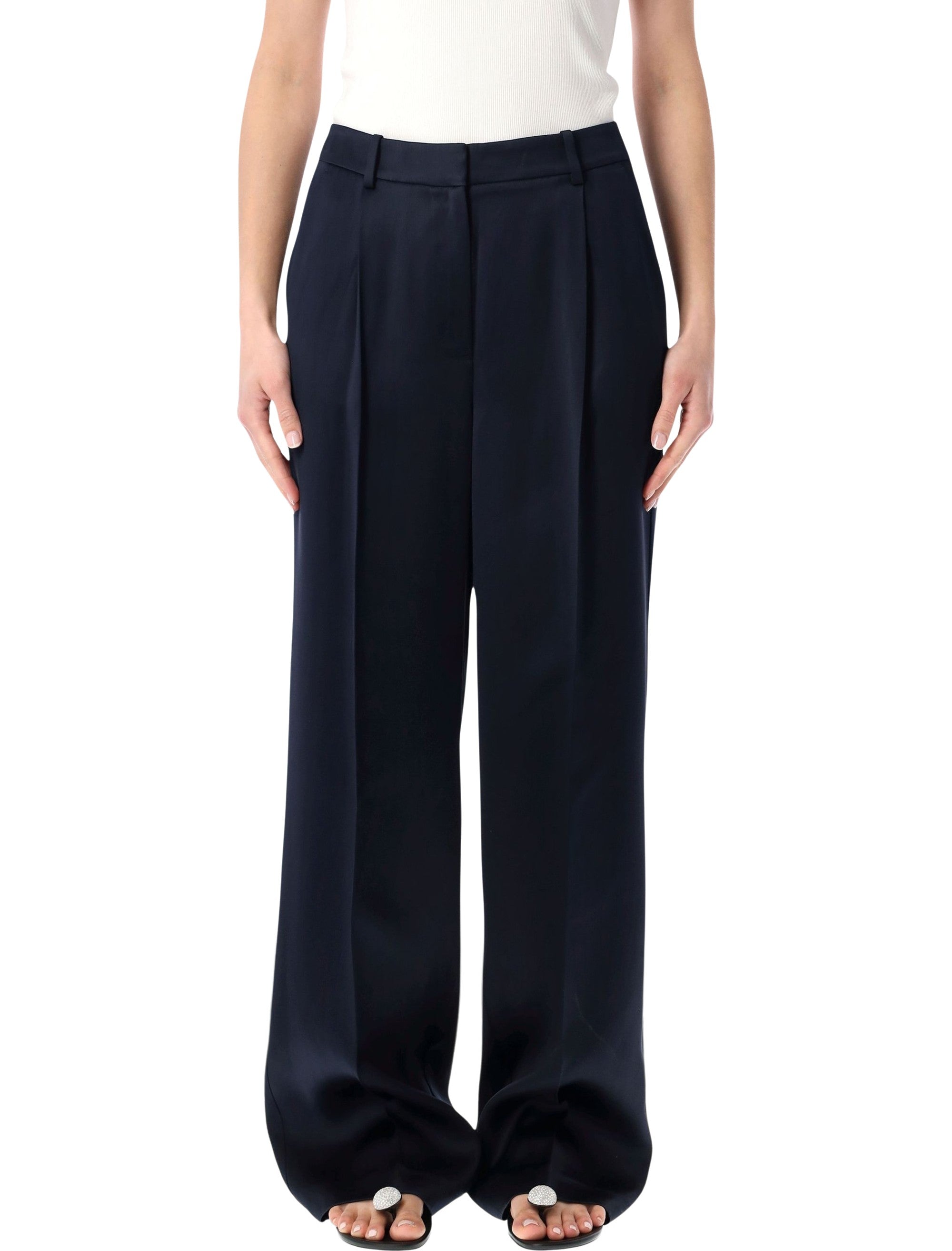 High-Waisted Wide Leg Trousers