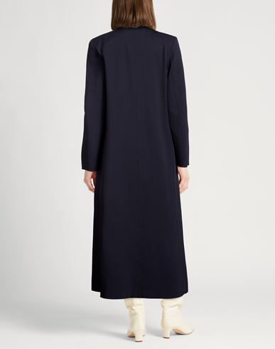 Woman Overcoat & Trench Coat Navy Size 6 Viscose, Polyamide, Elastane