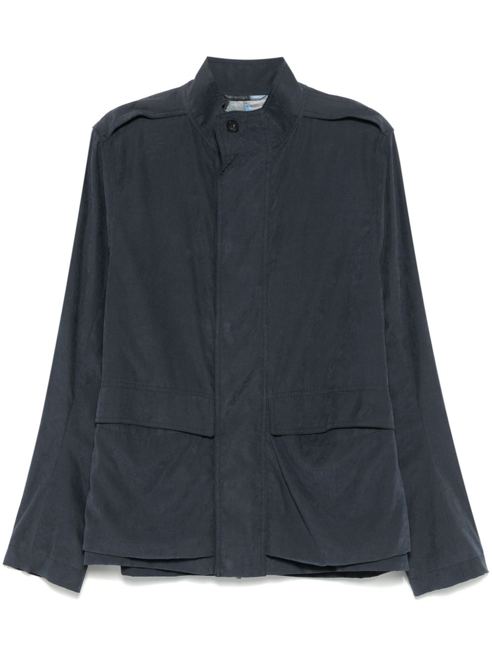 Martingale-strap jacket - Blue