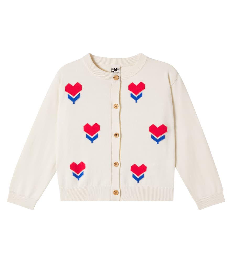 Nina jacquard cotton cardigan