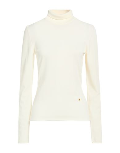 Woman Turtleneck Ivory Size 8 Viscose, Polyamide