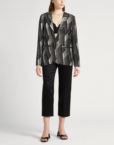 Forte_forte Woman Blazer Black Size 0 Polyester, Cotton, Viscose, Acrylic, Synthetic fibers