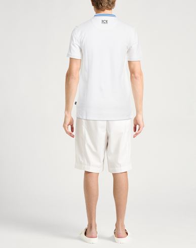 Man Polo shirt White Size L Cotton