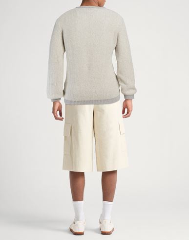 Man Sweater Light grey Size L Cashmere, Cotton