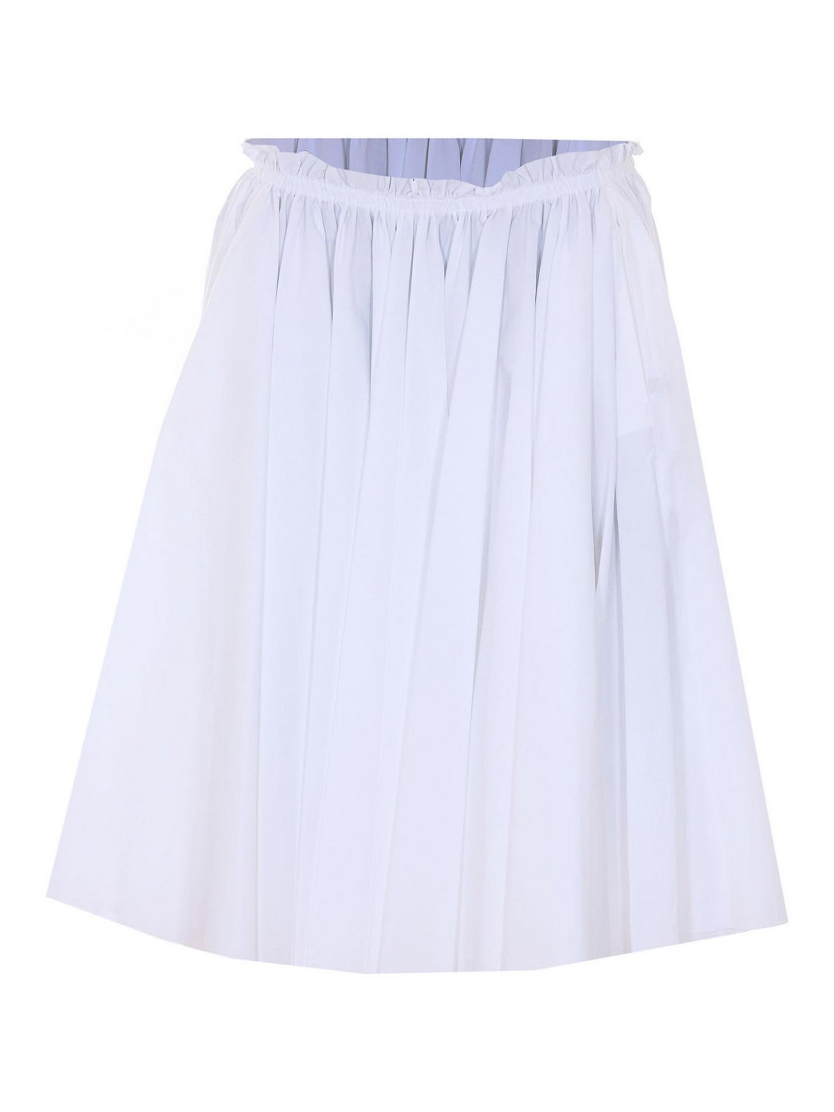Ami Paris - cotton skirt full silhouette pleated design