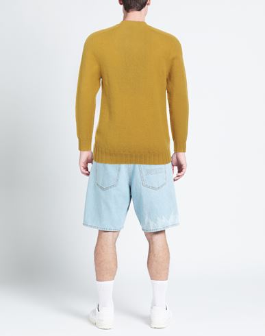 Alpha Studio Man Sweater Marigold Size 40 Wool