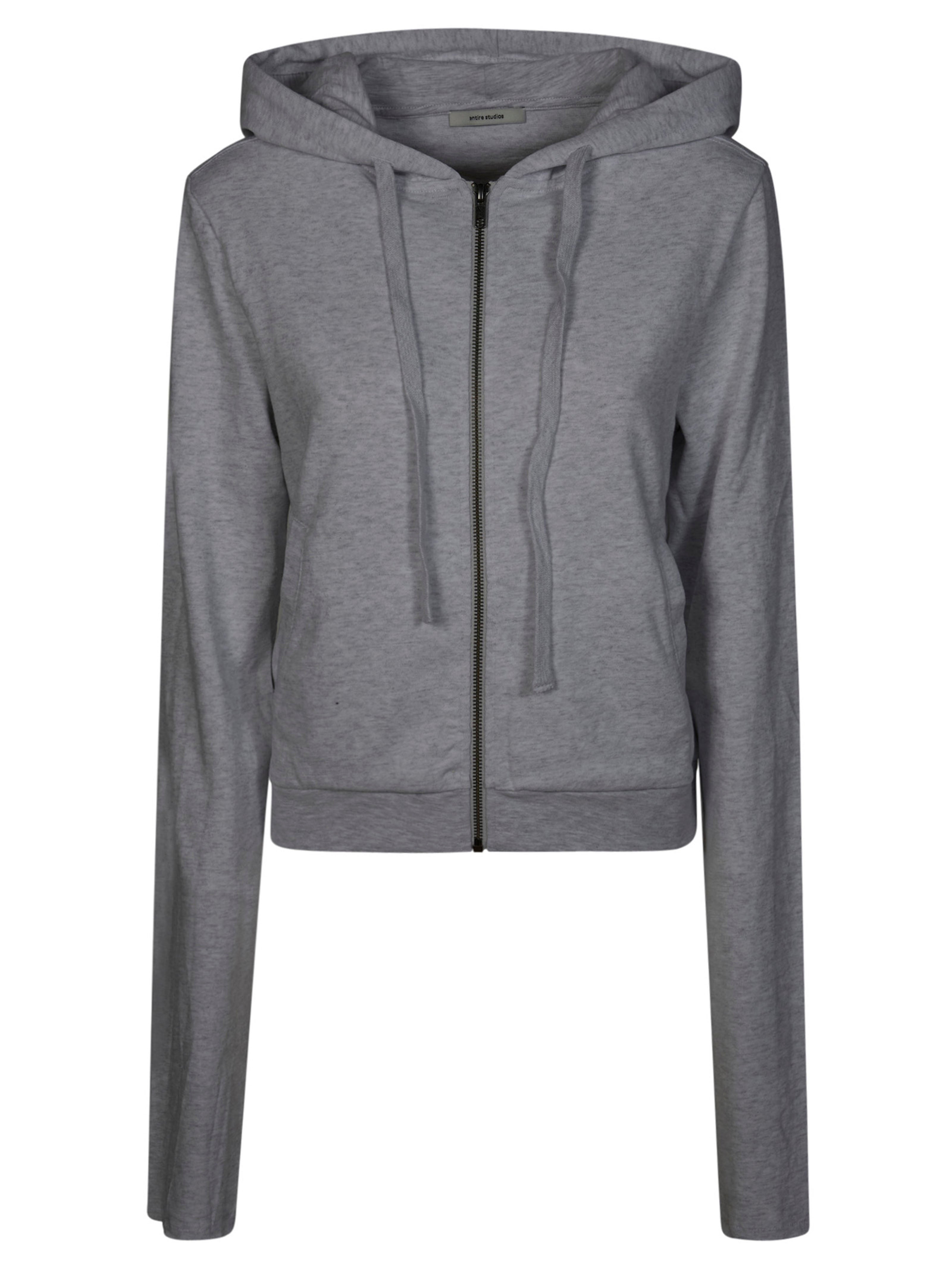 Lightweight Crop Zip-Up Hoodie