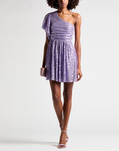 J'aime' Woman Mini dress Purple Size M Polyester