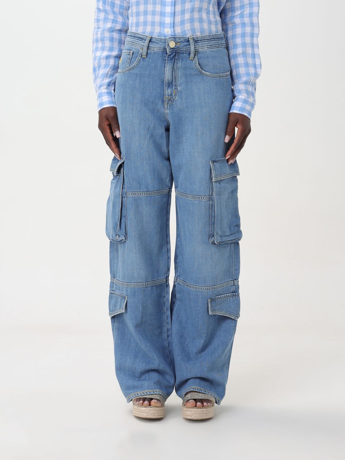 Pants Woman color Denim