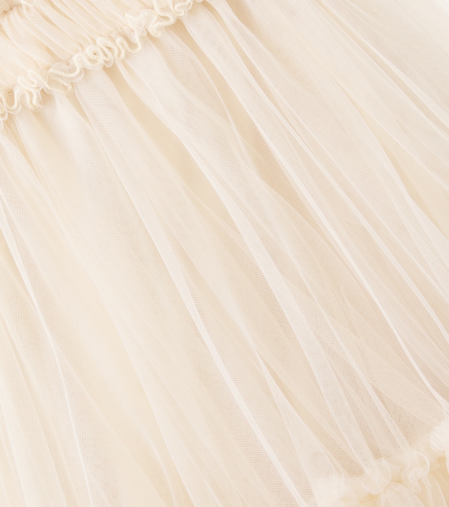 Ruffled tulle dress