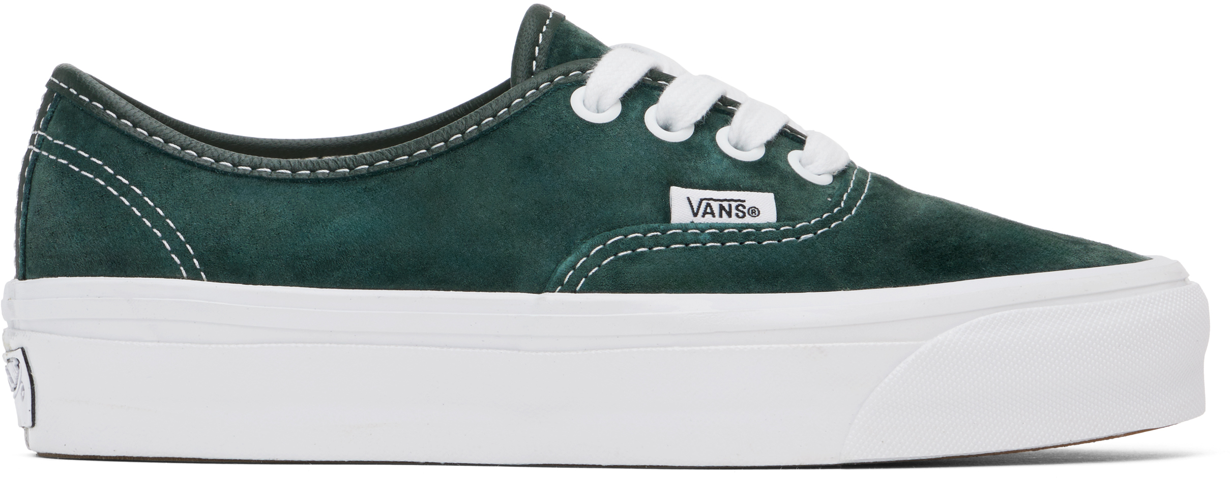 Vans Green Premium Authentic 44 Suede Sneakers