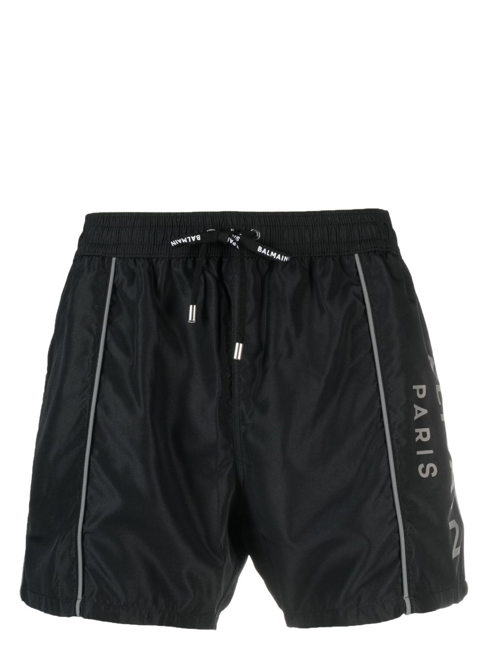 Logo-print swim shorts - Black