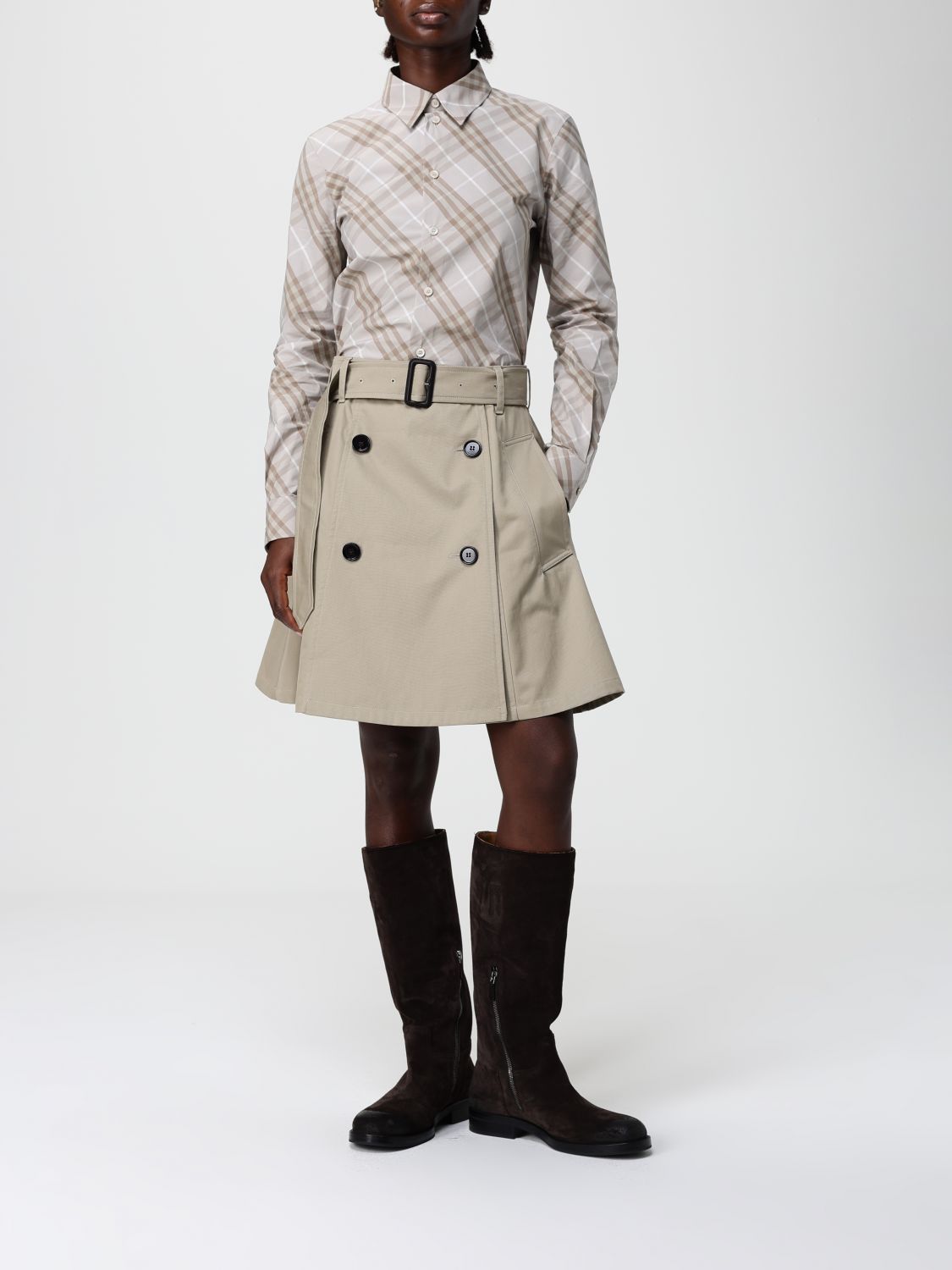 Flared Skirt In Cotton